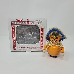 Vintage Steinbach Germany PUMPKIN SCARECROW Ornament Figurine Halloween
